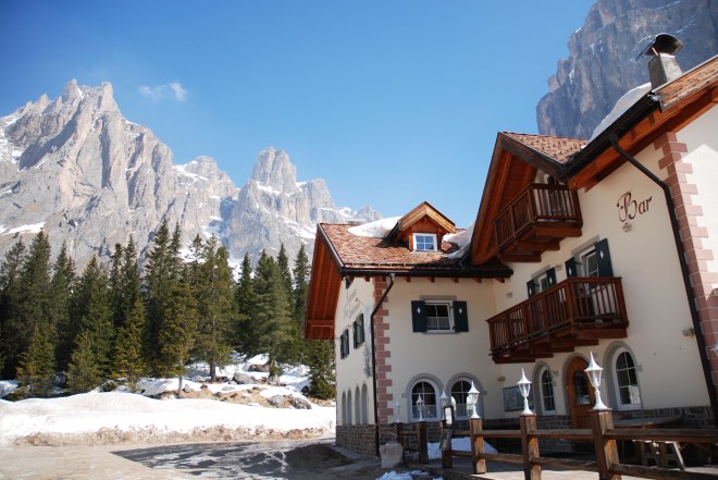 Traditional restaurant in the Dolomites