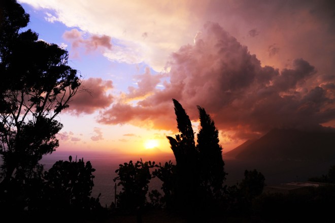 Sunset in Lipari