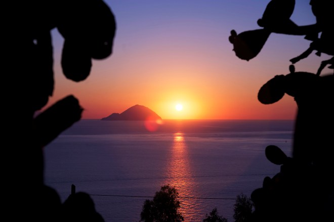 Sunset in Lipari