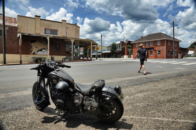 Australian man in old Australian town