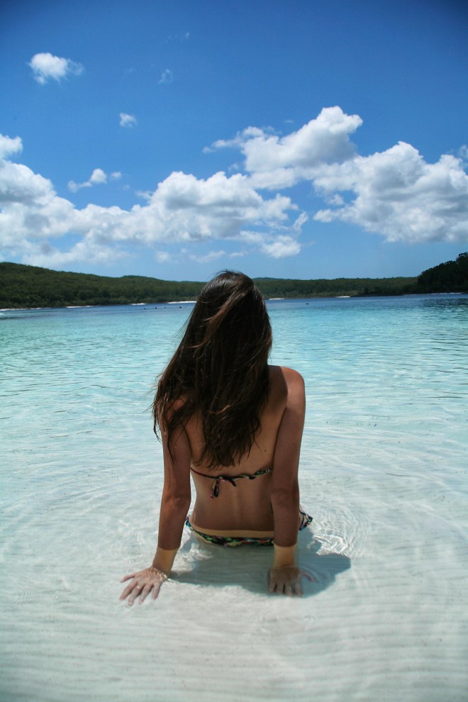 Girl in lake mckenzie