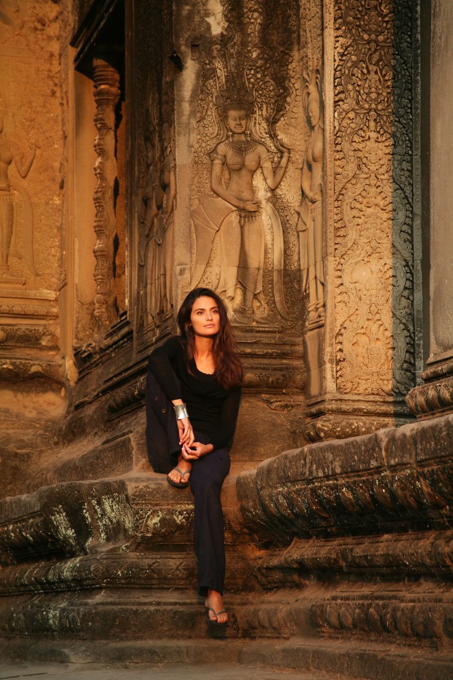girl at Angkor Wat