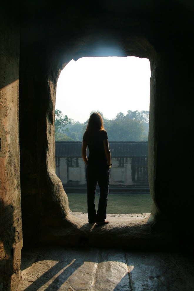 girl at Angkor Wat